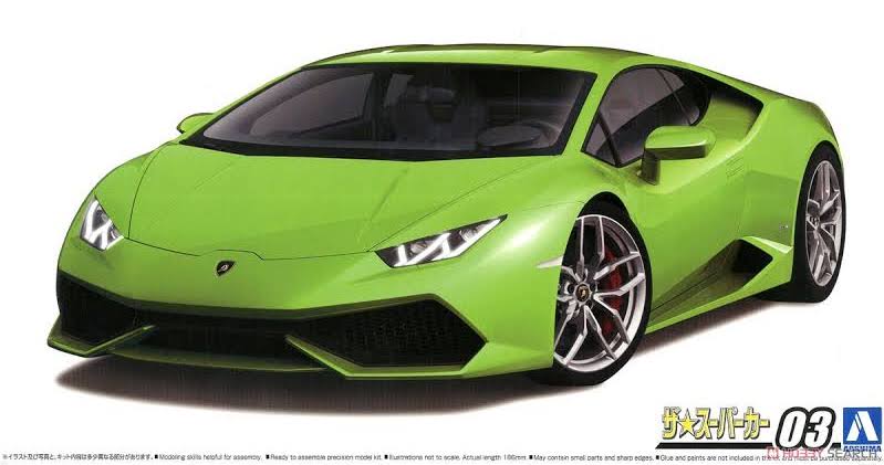 1/24 Lamborghini Huracan LP610-4 Model Kit E895