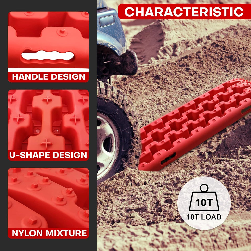 Recovery Traction Tracks 2 Piece Red D2538