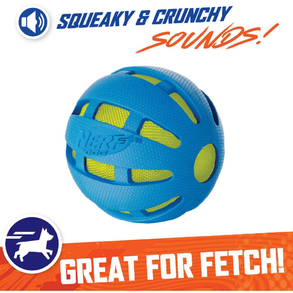 Checker Crunch Ball Dog Toy Y684569