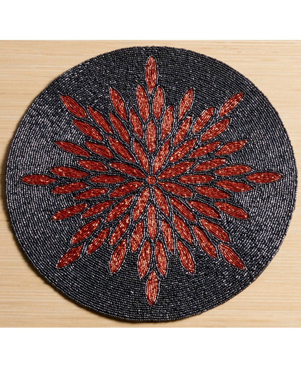 15" Glass Beaded Placemat Y91432