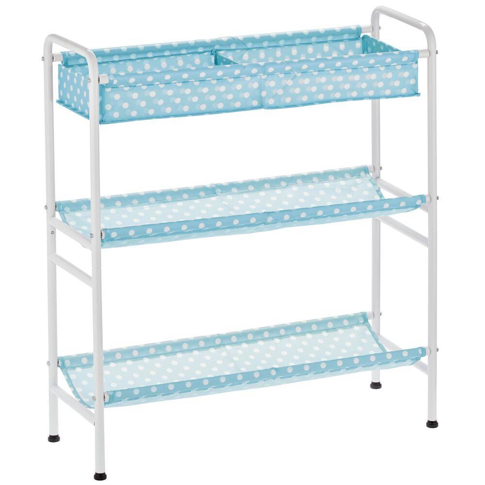 3-Tier Metal and Fabric Storage Cart F9361