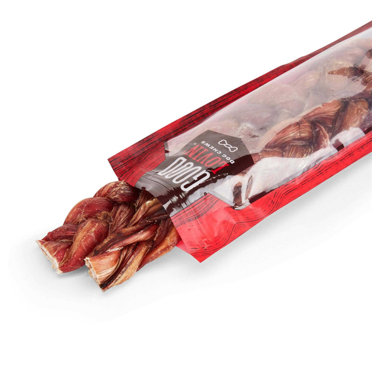 Braided Bully Stick Dog Chew A59732