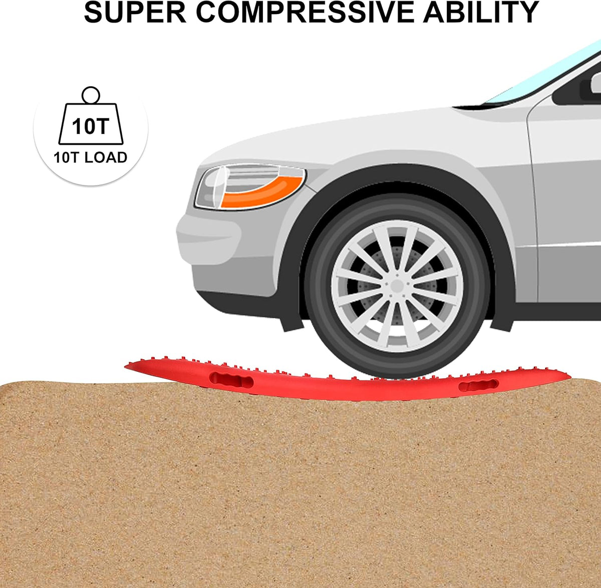 Recovery Traction Tracks 2 Piece Red D2538