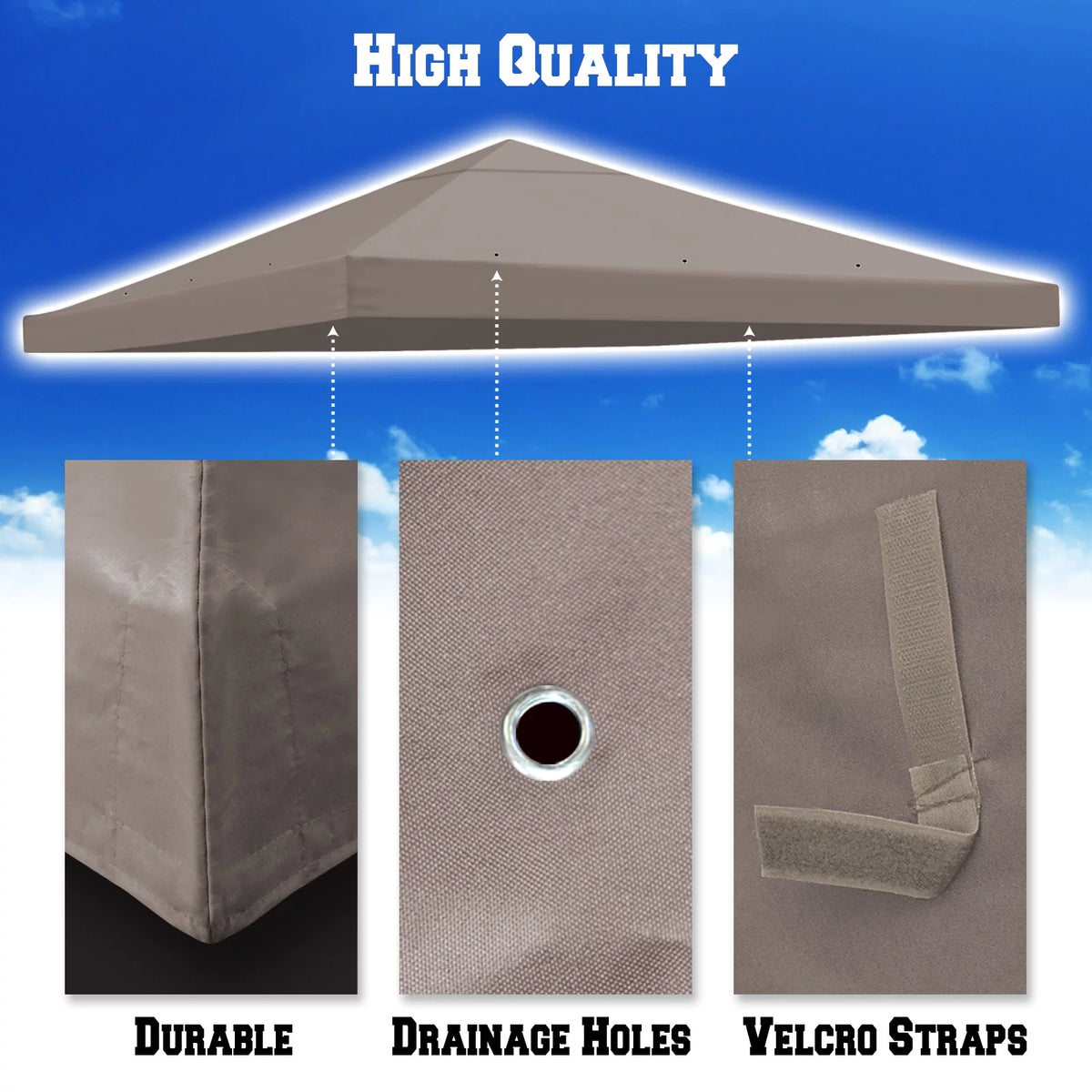 Replacement Top Cover for 10'X10' Gazebo Canopy P52417
