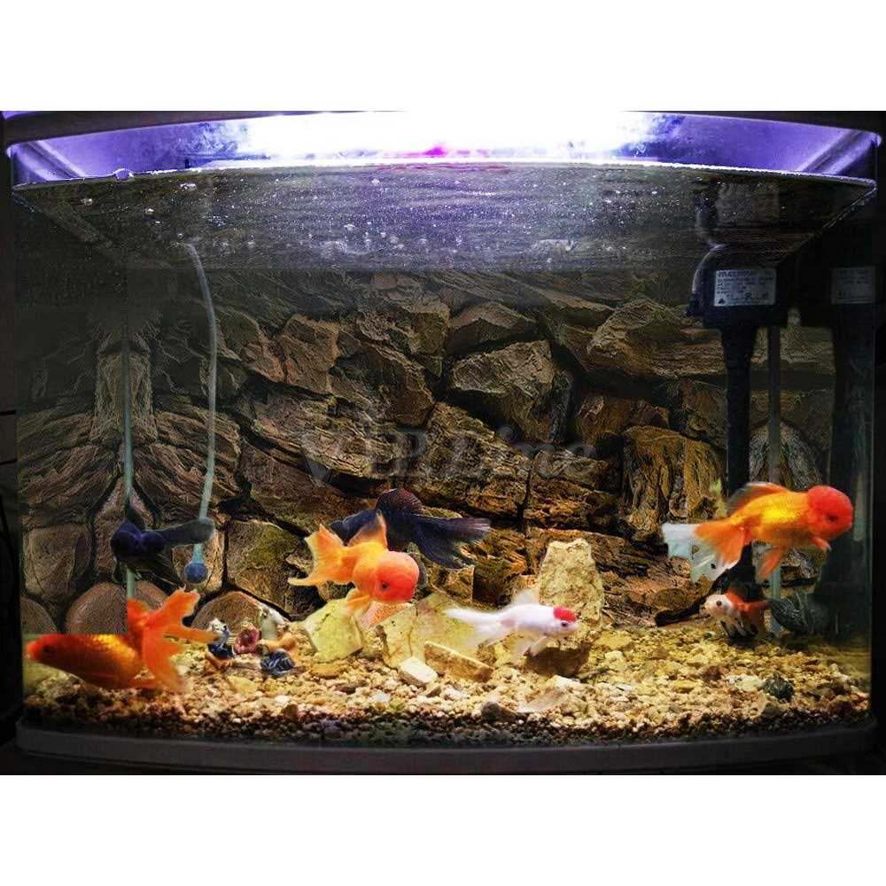 Rock Wall Aquarium Background Poster Fish Tank Decor L38523