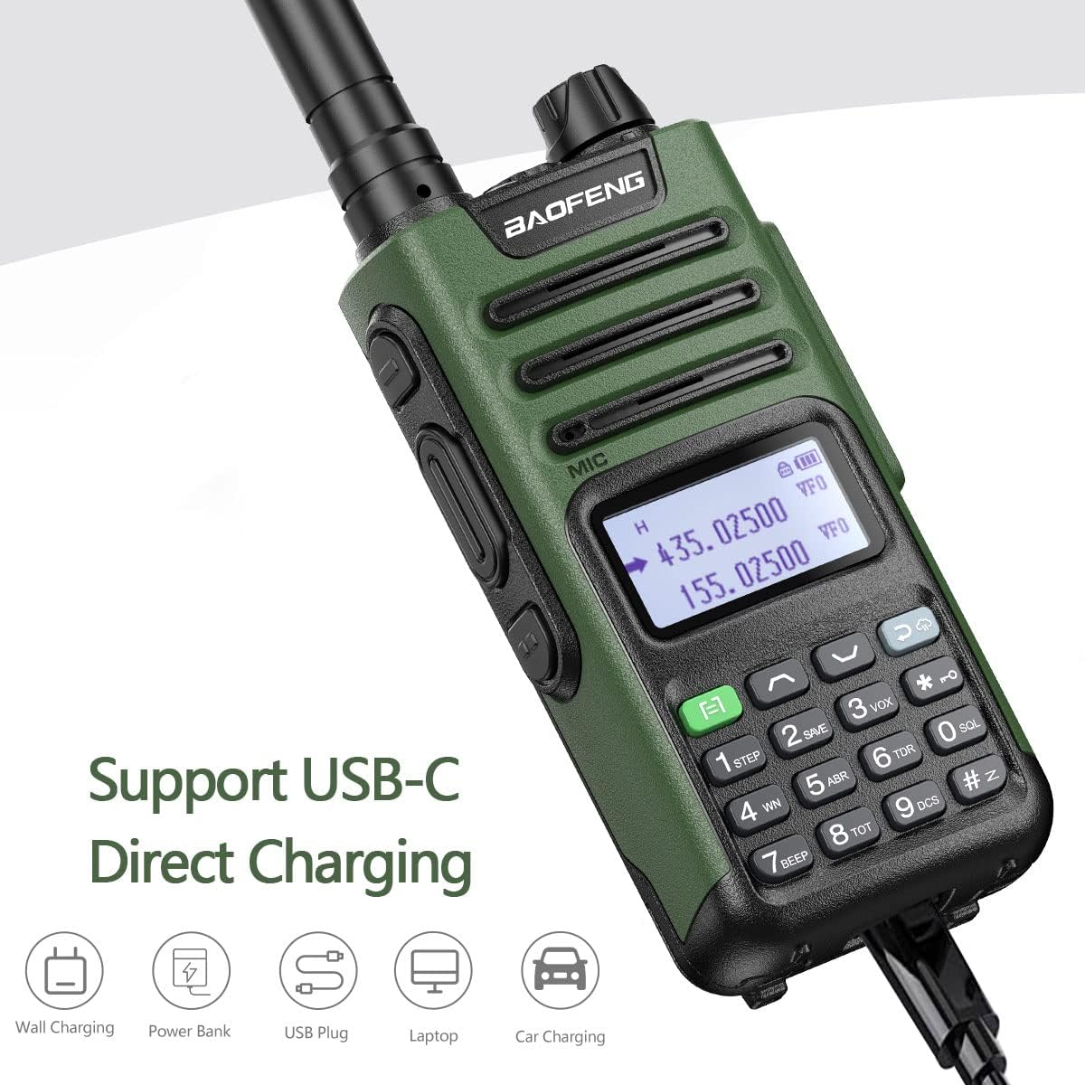 GMRS Long Range Rechargeable Two Way Radio Full Kits J7040
