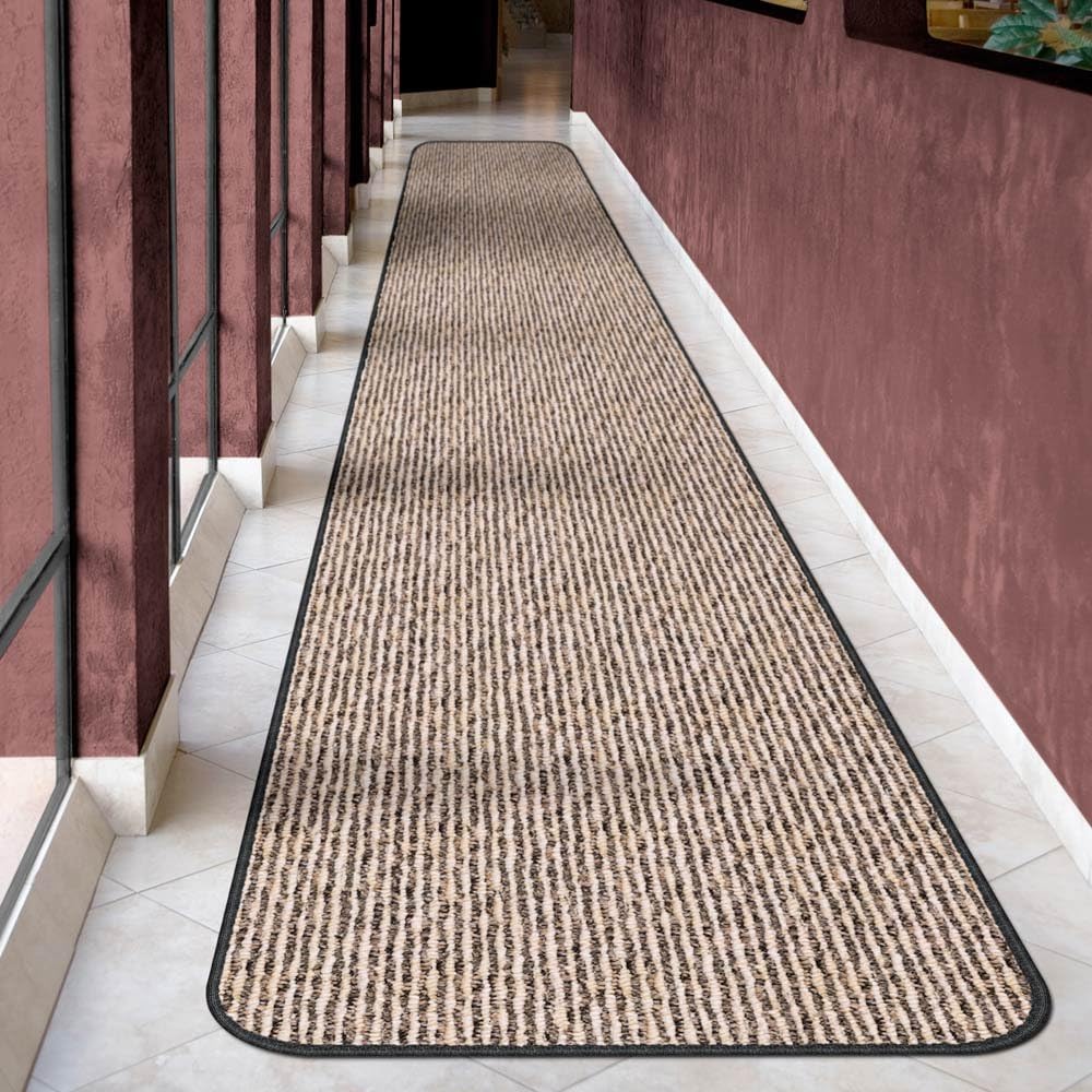 Black Skid-Resistant Carpet Runner 10 Feet X 36 Inches G76681