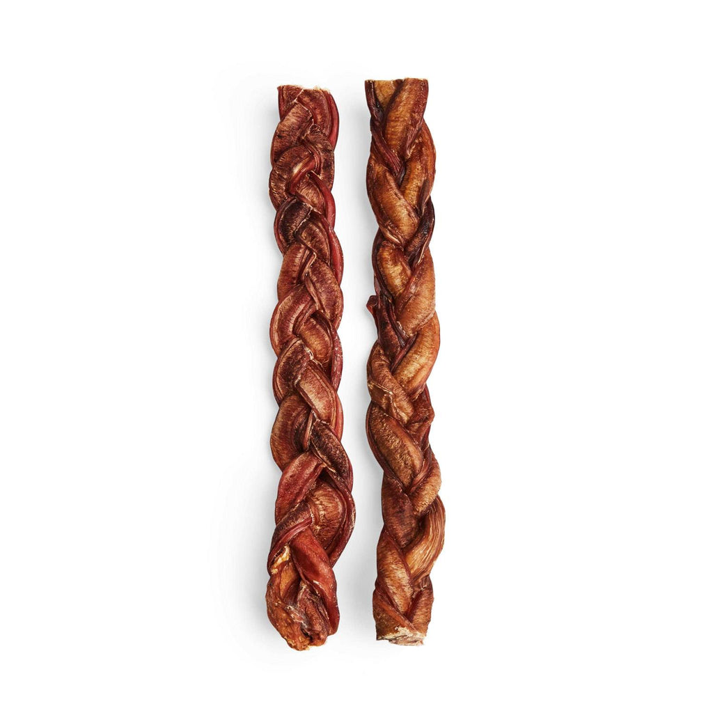 Braided Bully Stick Dog Chew A59732