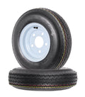 Trailer Tires On Rims 4.80-8 5 Lug White I961