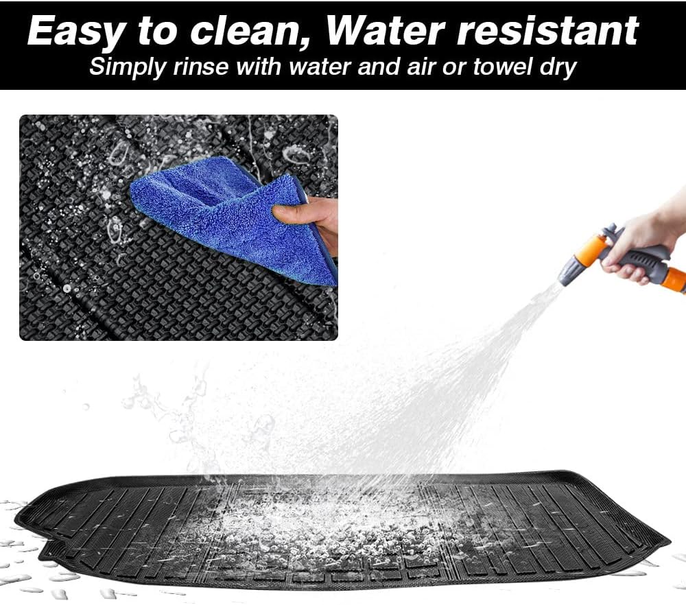 Black All Weather Cargo Liner Trunk Floor Mat T807