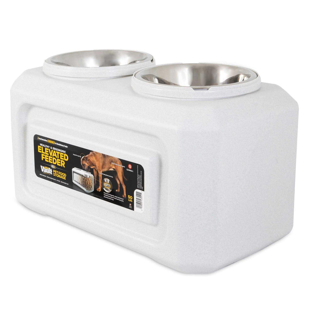 Elevated Dog Feeder with Storage C640272