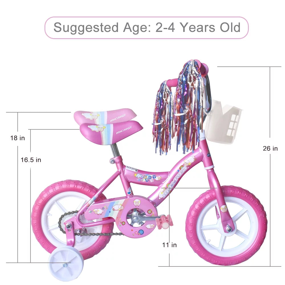 12 Kid's Beginner Bicycle Foam Tire Red E91815