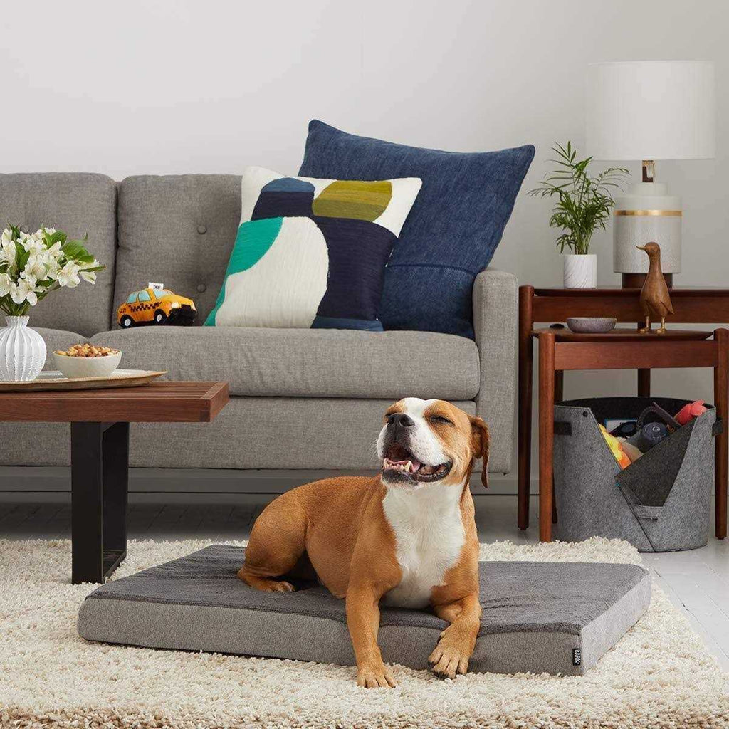 Memory Foam Platform Dog Bed Plush Mattress A115698