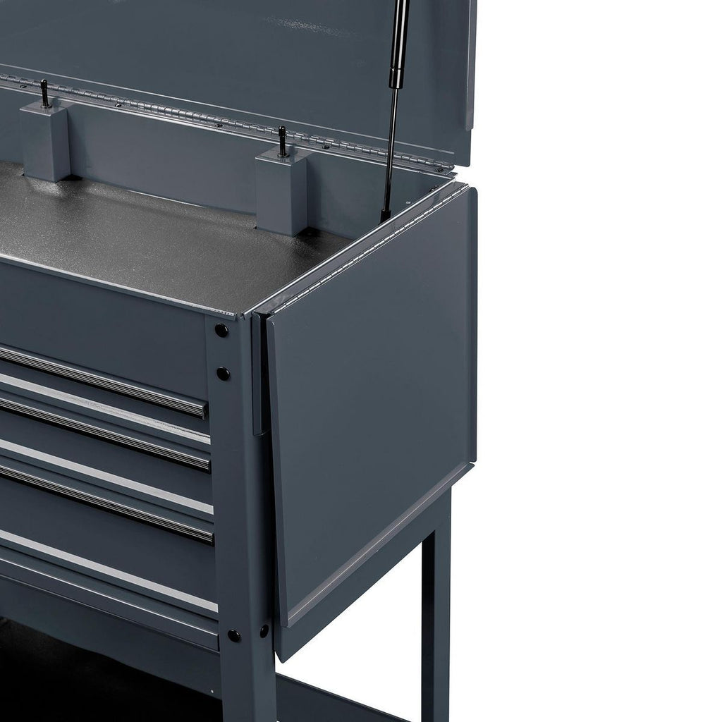 Folding Side Tray for 4-Drawer Tech Cart, Slate Gray X970