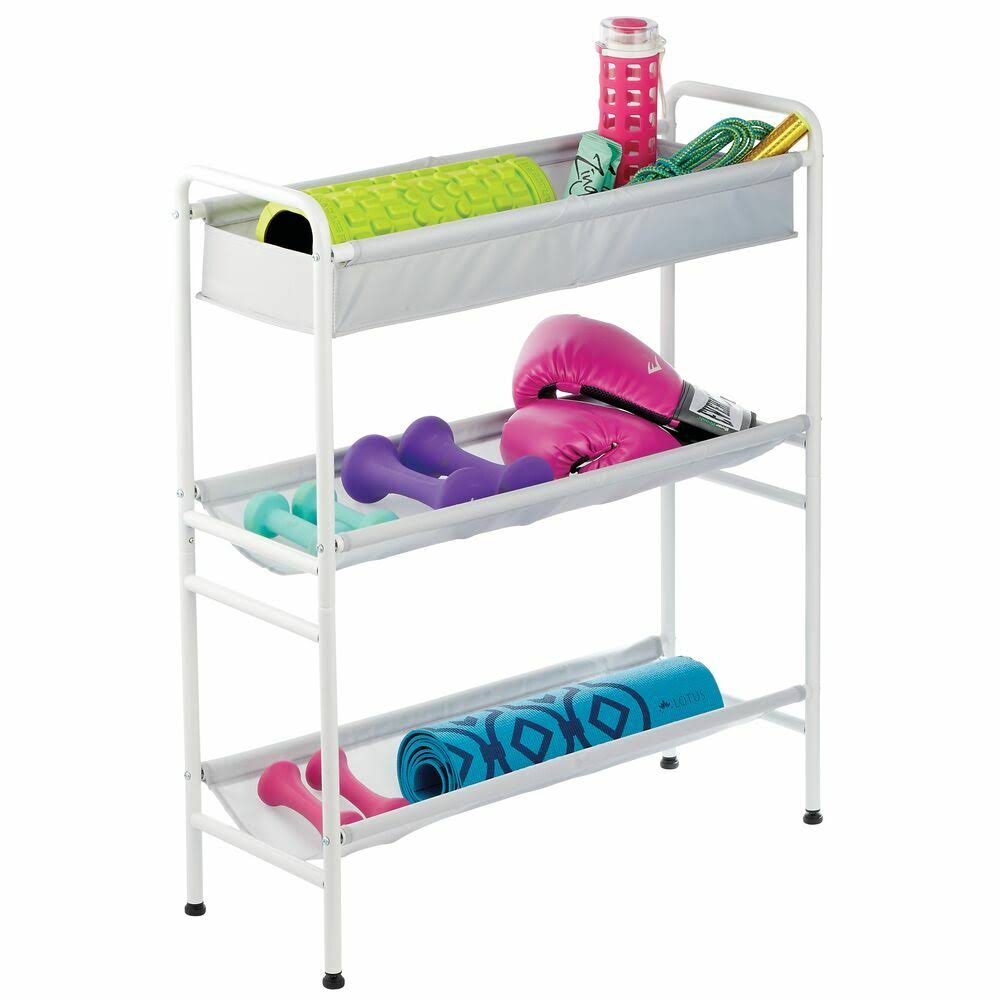 3-Tier Metal and Fabric Storage Cart F9361