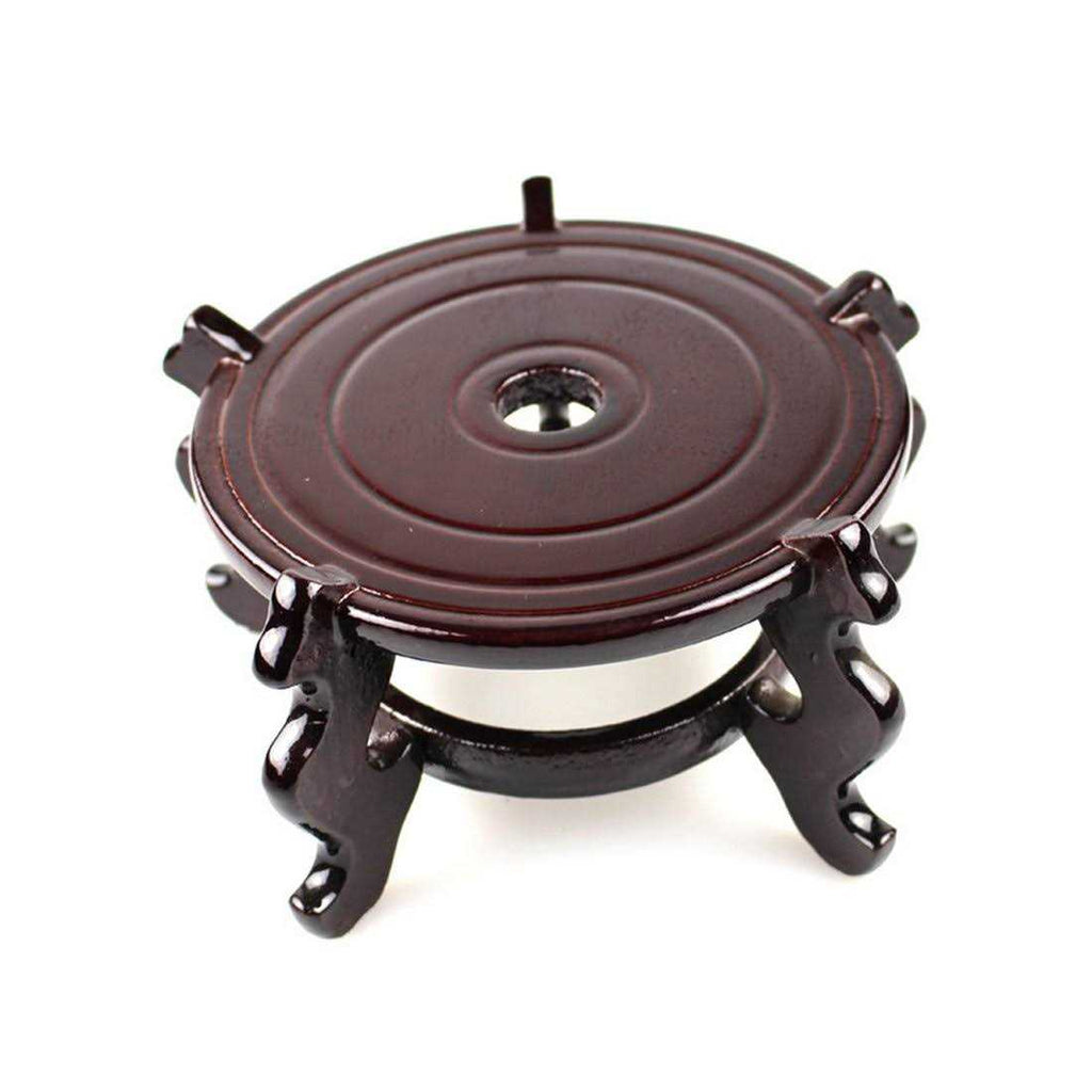 Wooden Fishbowl Planter Display Stand K21577