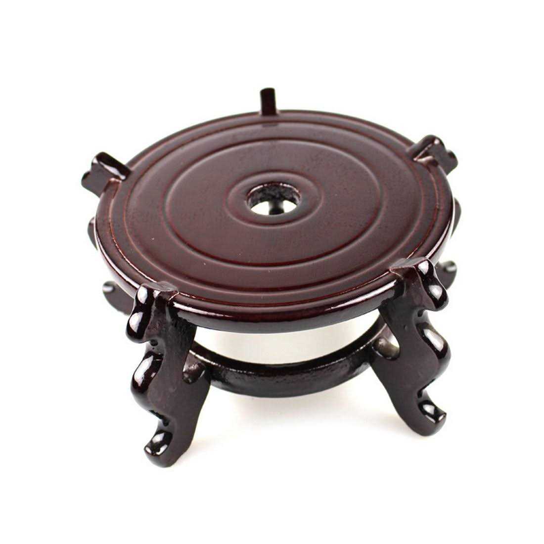 Wooden Fishbowl Planter Display Stand K21577