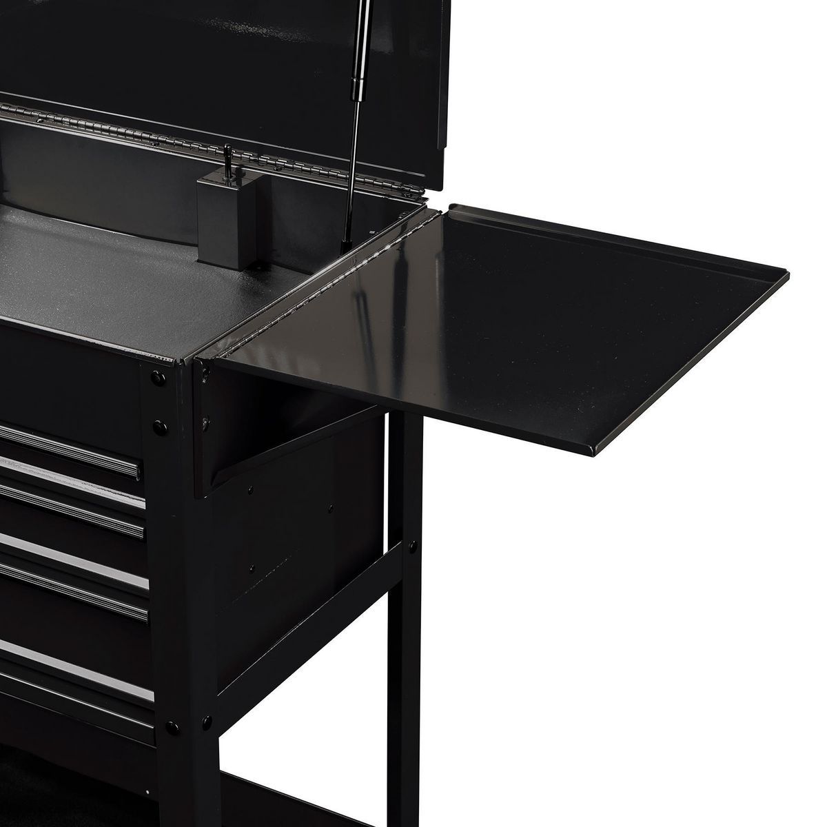 Folding Side Tray for 4-Drawer Tech Cart, Slate Gray X970