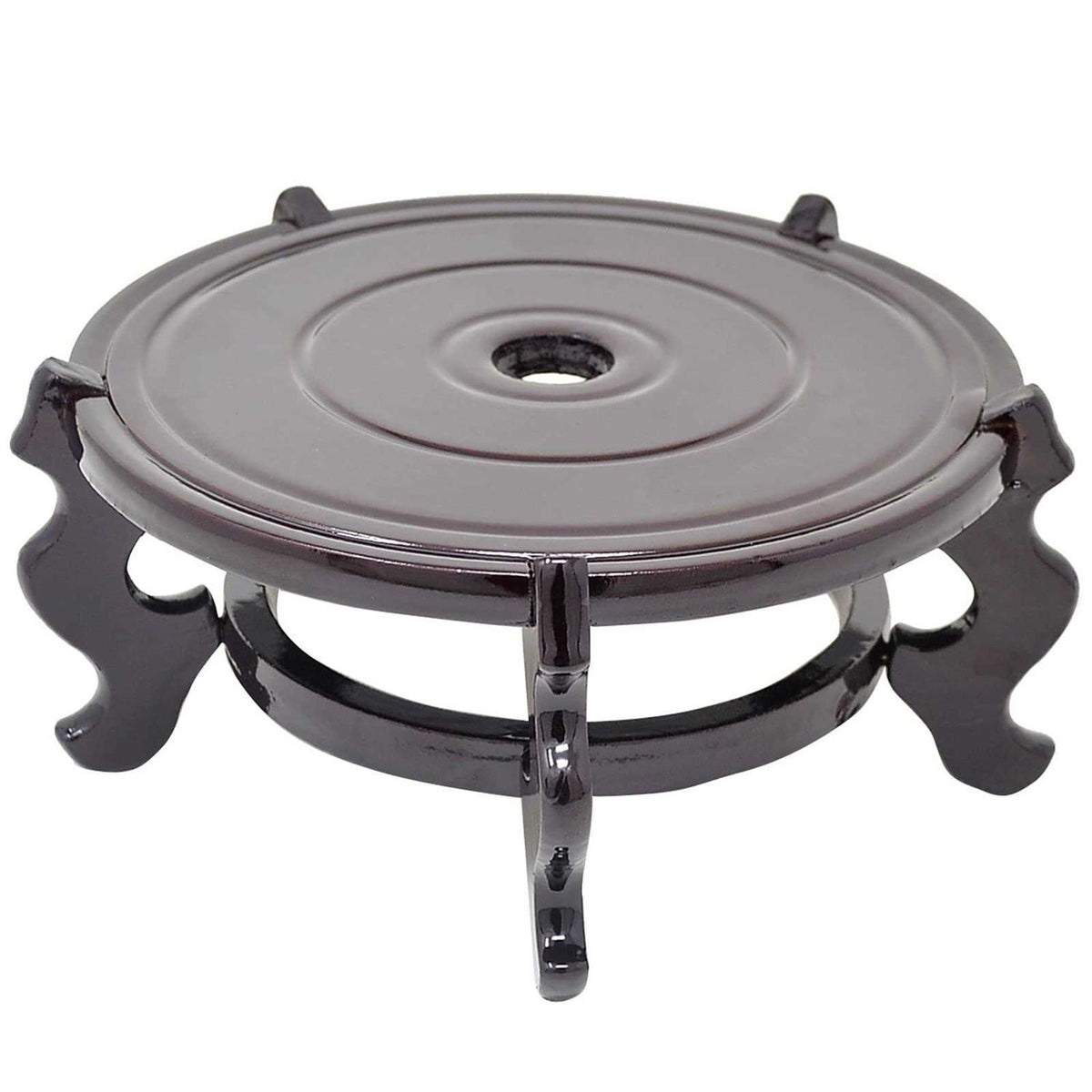 Wooden Fishbowl Planter Display Stand K21577