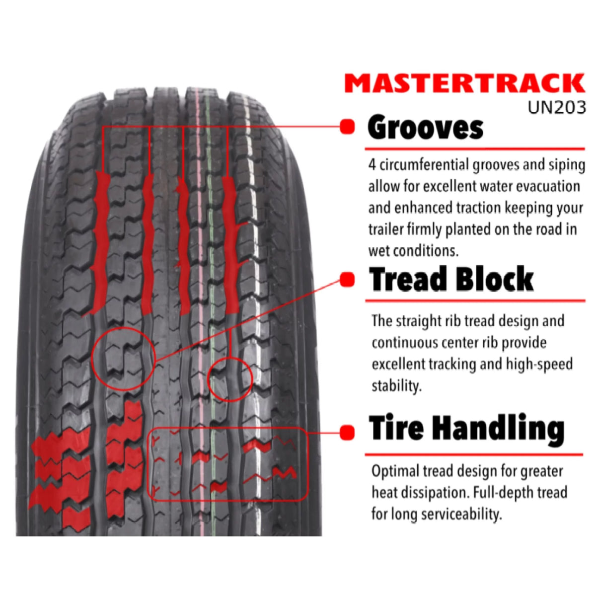 ST215/75R14 6 Ply Radial Trailer Tire D7218