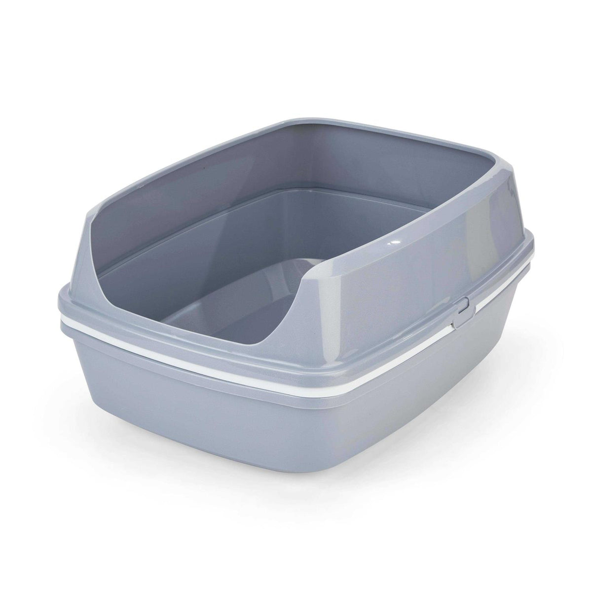 Grey & White Lift-to-Sift Cat Litter Pan N9267
