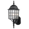 Textured Black Outdoor Wall Mount Exterior Lighting Lantern X600