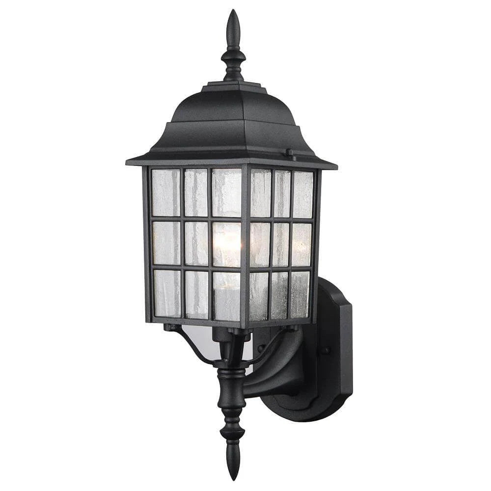 Textured Black Outdoor Wall Mount Exterior Lighting Lantern X600