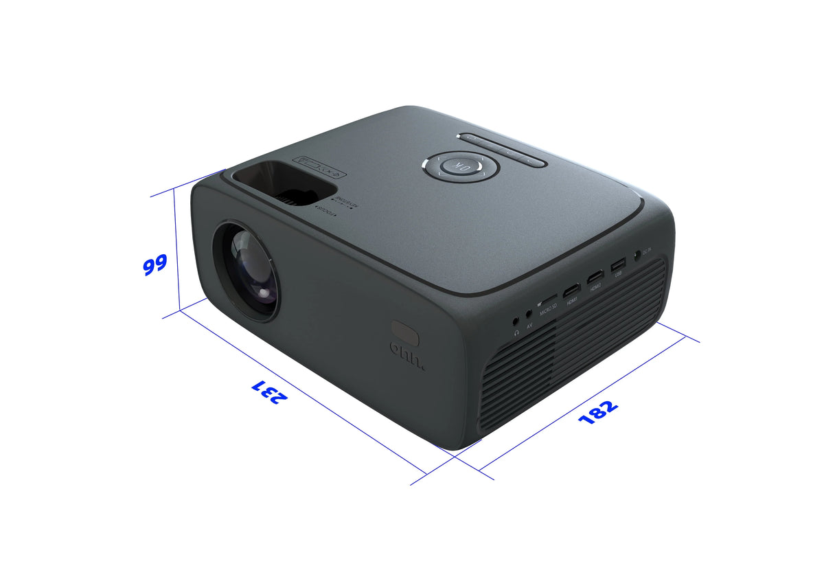 720P HD LCD Home Theater Projector with HDMI Cable, Black B436994