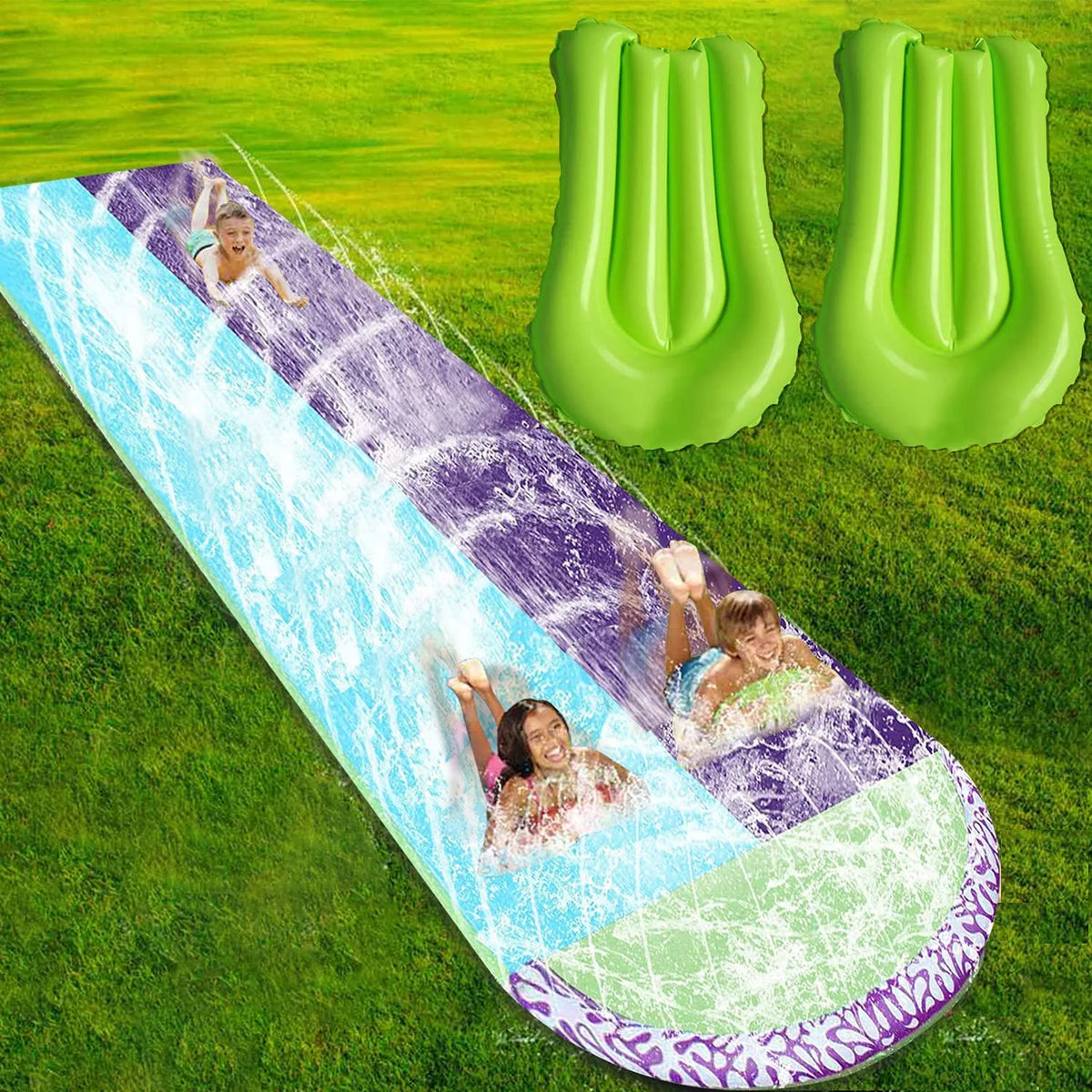 Water Slide with Splash Pool and Crash Pad T729071