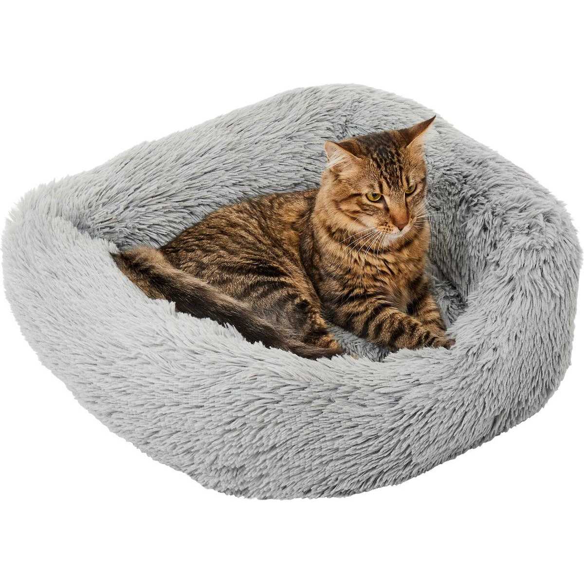 Orthopedic Rectangular Bolster Cat Dog Bed with Removable Cover L2258