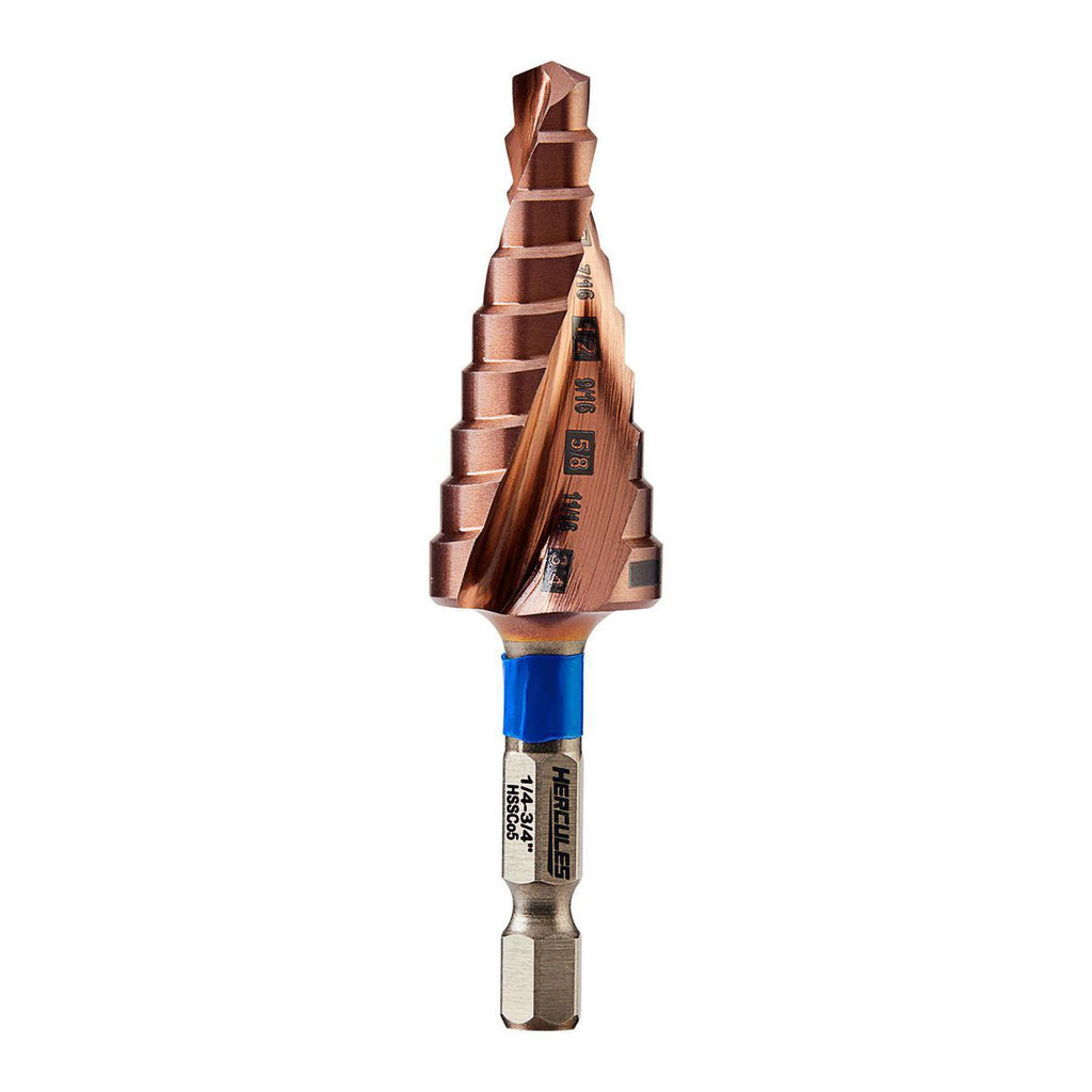 1/4 in. to 3/4 in. Cobalt Step Drill Bit A1026