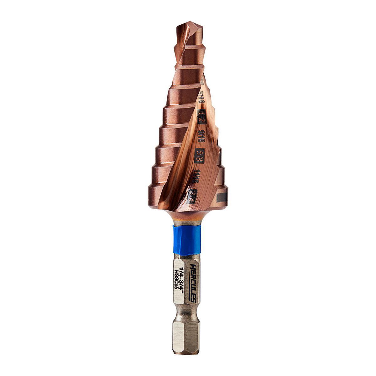 1/4 in. to 3/4 in. Cobalt Step Drill Bit A1026