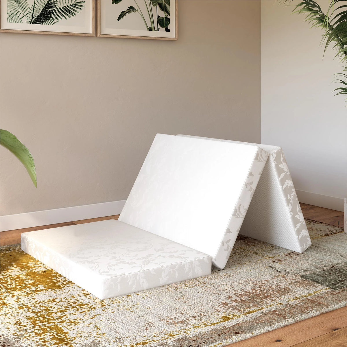 4-Inch Tri Folding Mattress with Carry Bag, Twin Size P31337