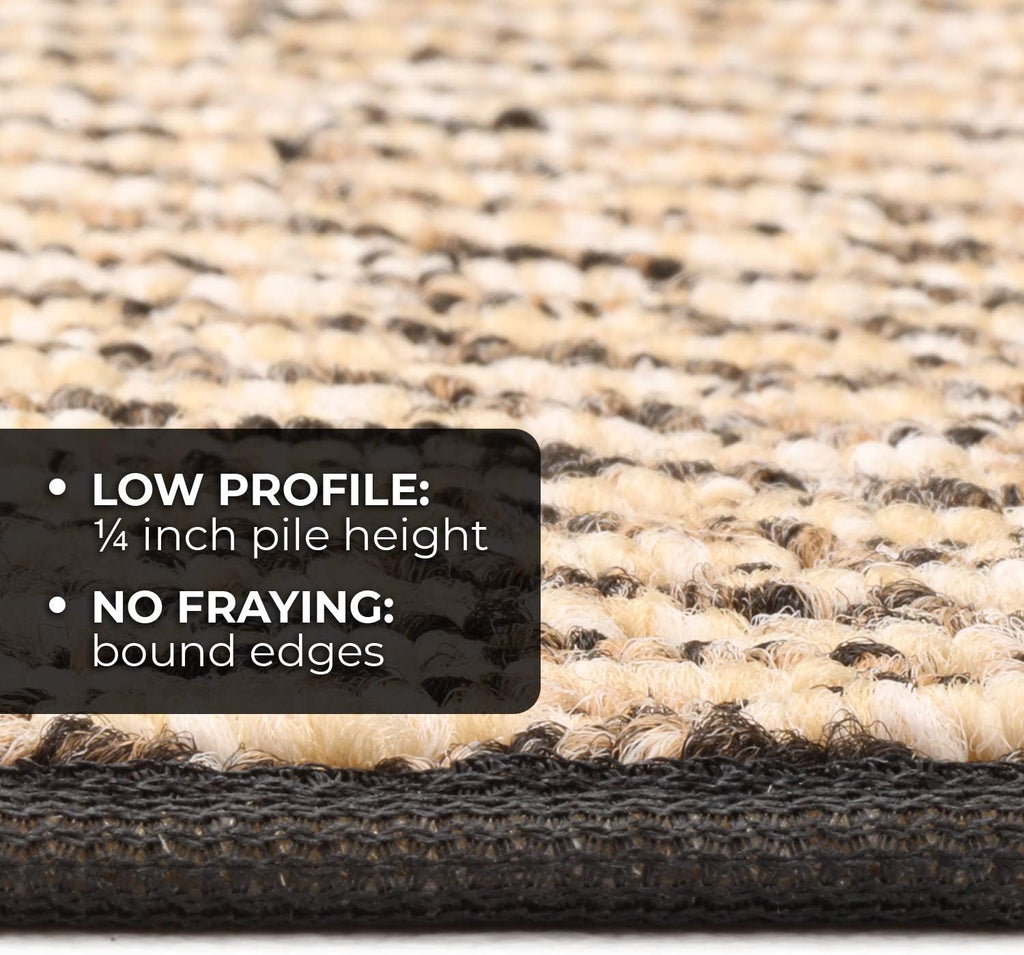 Black Skid-Resistant Carpet Runner 10 Feet X 36 Inches G76681