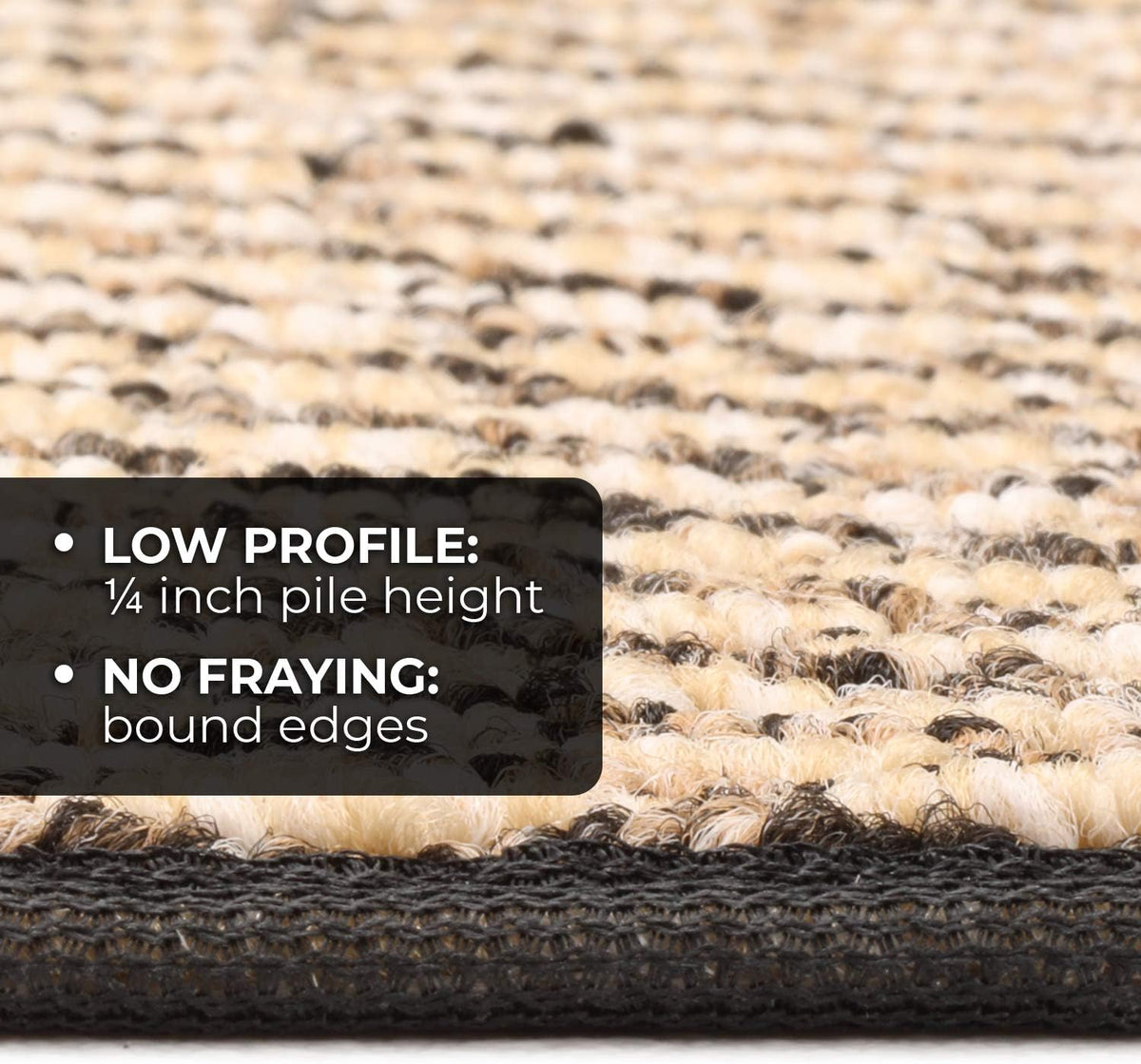 Black Skid-Resistant Carpet Runner 10 Feet X 36 Inches G76681