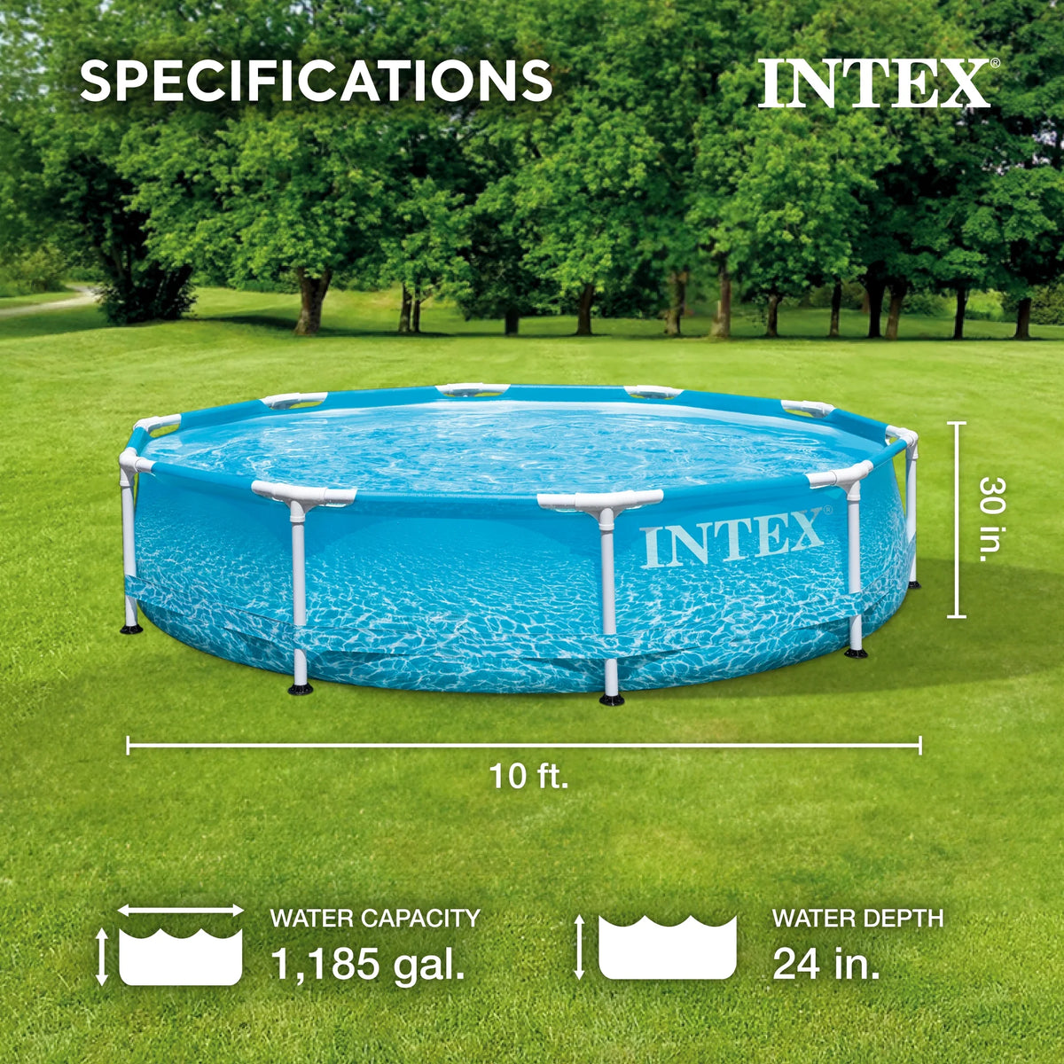 10' x 30 Above Ground Steel Frame Swimming Pool B4292