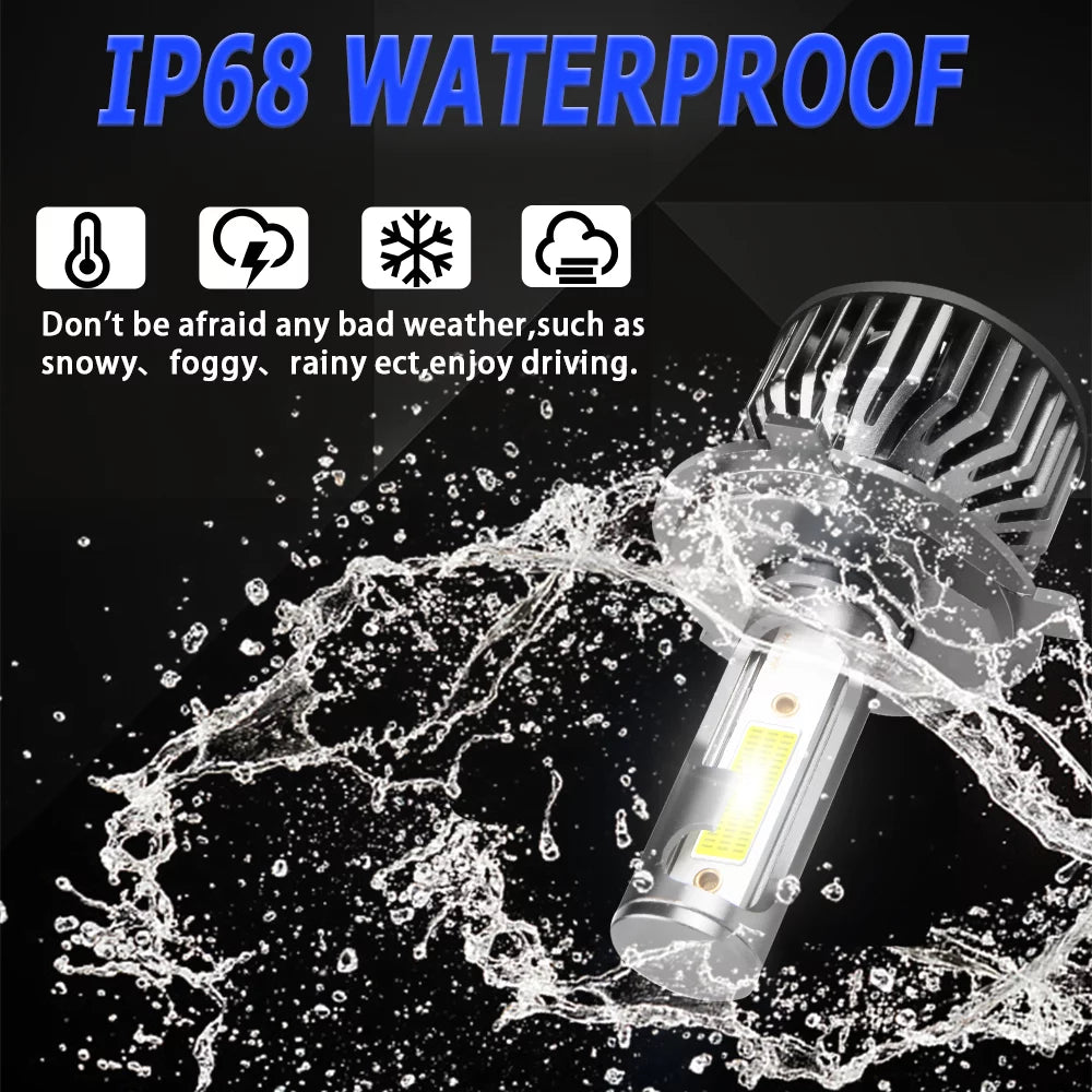 H4/9003 LED Headlight Bulbs 10000 Lumen 60W 6500K Cool White Pack of 2 G64185