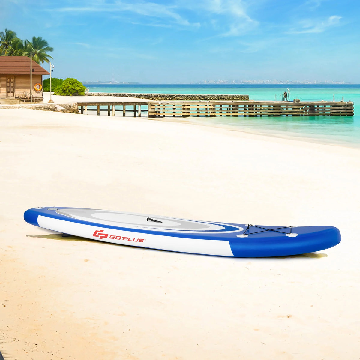 10' Inflatable Stand Up Paddle Board with Bag Paddle Pump B644