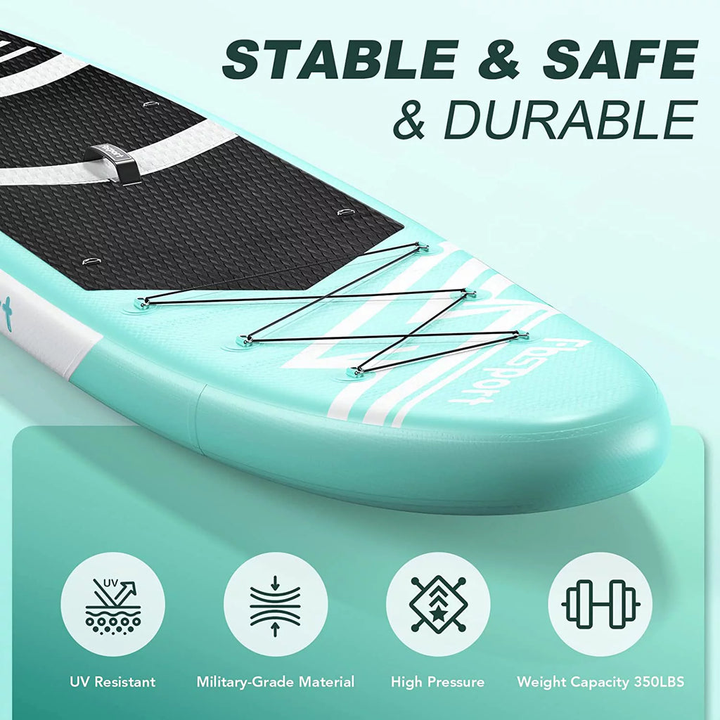 Mint Green Inflatable Paddle Board B526