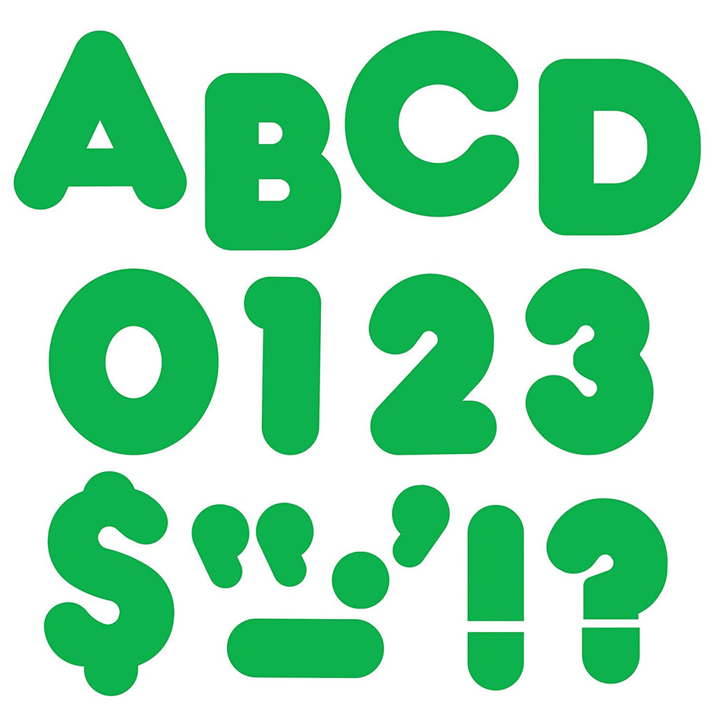 Green Casual Uppercase Ready Letters, 6 Packs G79798