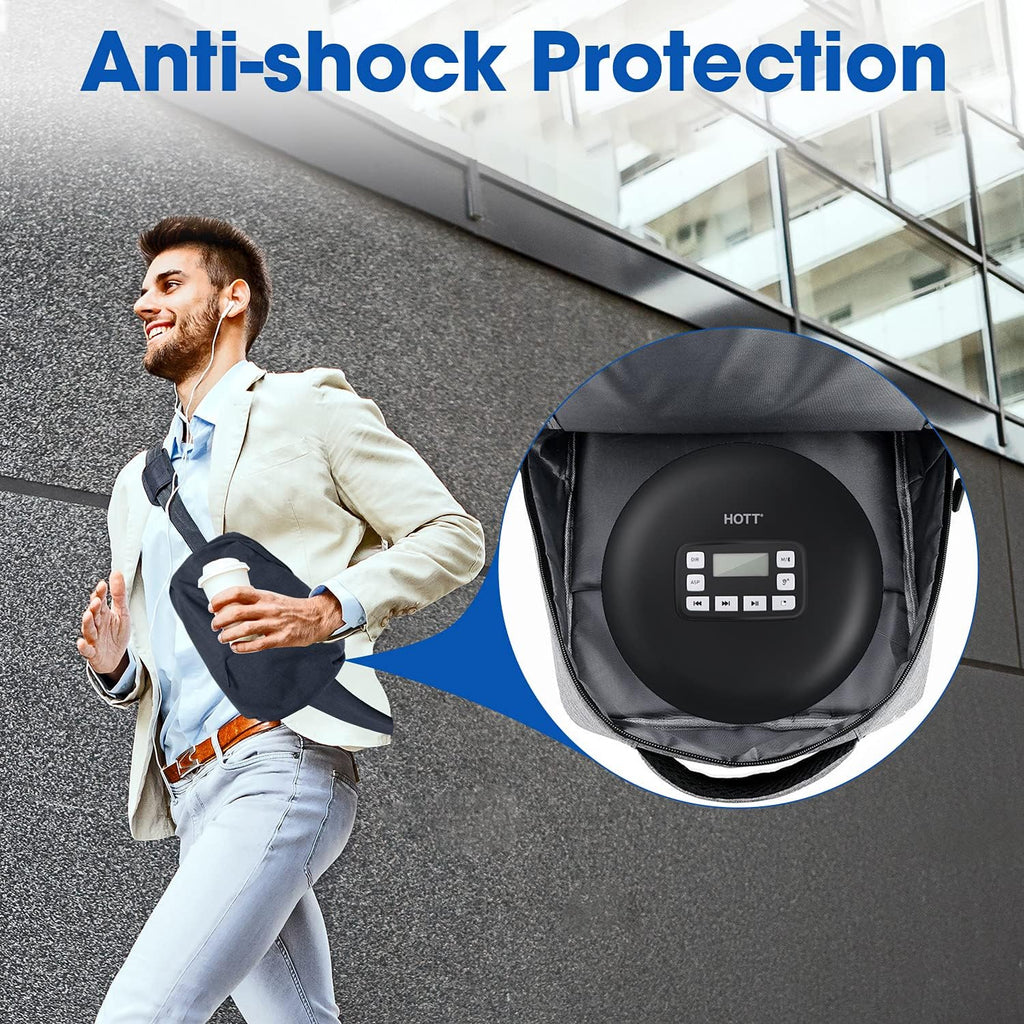 Black Bluetooth Portable CD Player L793