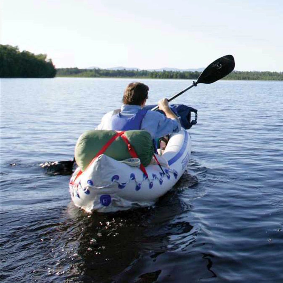 3 Person Inflatable Kayak Canoe with Paddles Y8077