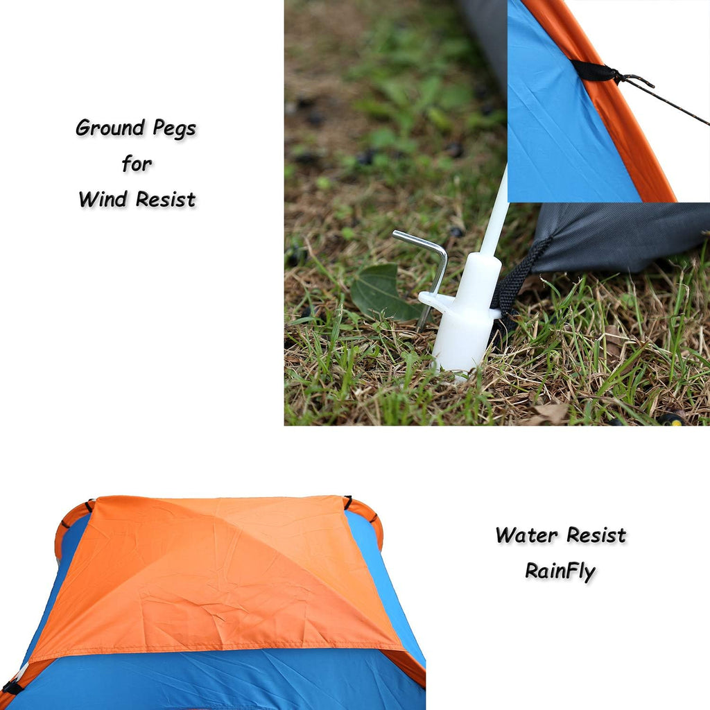 2 Person Pop Up Camping Tent with Carrying Bag Q28085