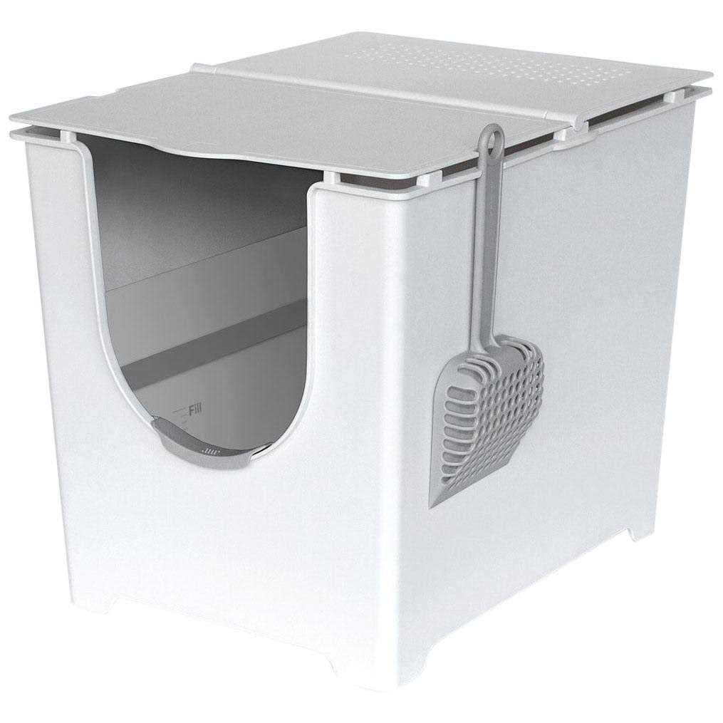Flip Litter Box with Scoop and Reusable Liner S5295