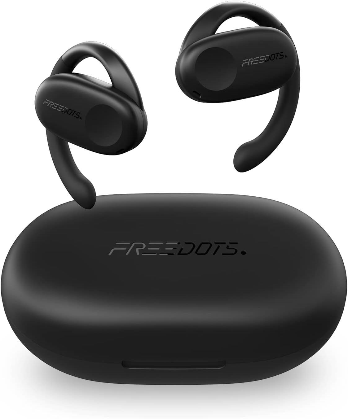 Bluetooth Earbuds with Earhooks and Charging Case F53551