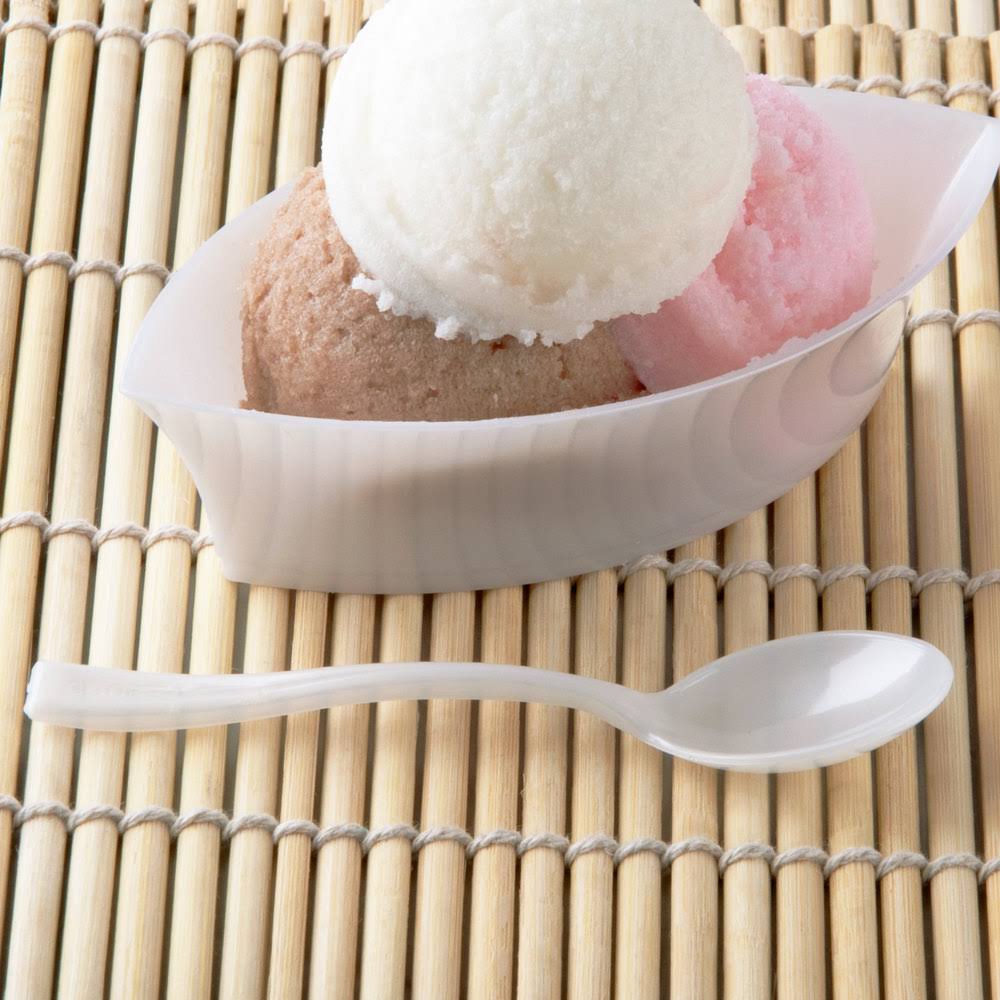 White Plastic Tasting Spoon H496478