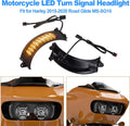 LED Motorcycle Turn Signal Light Black M4092