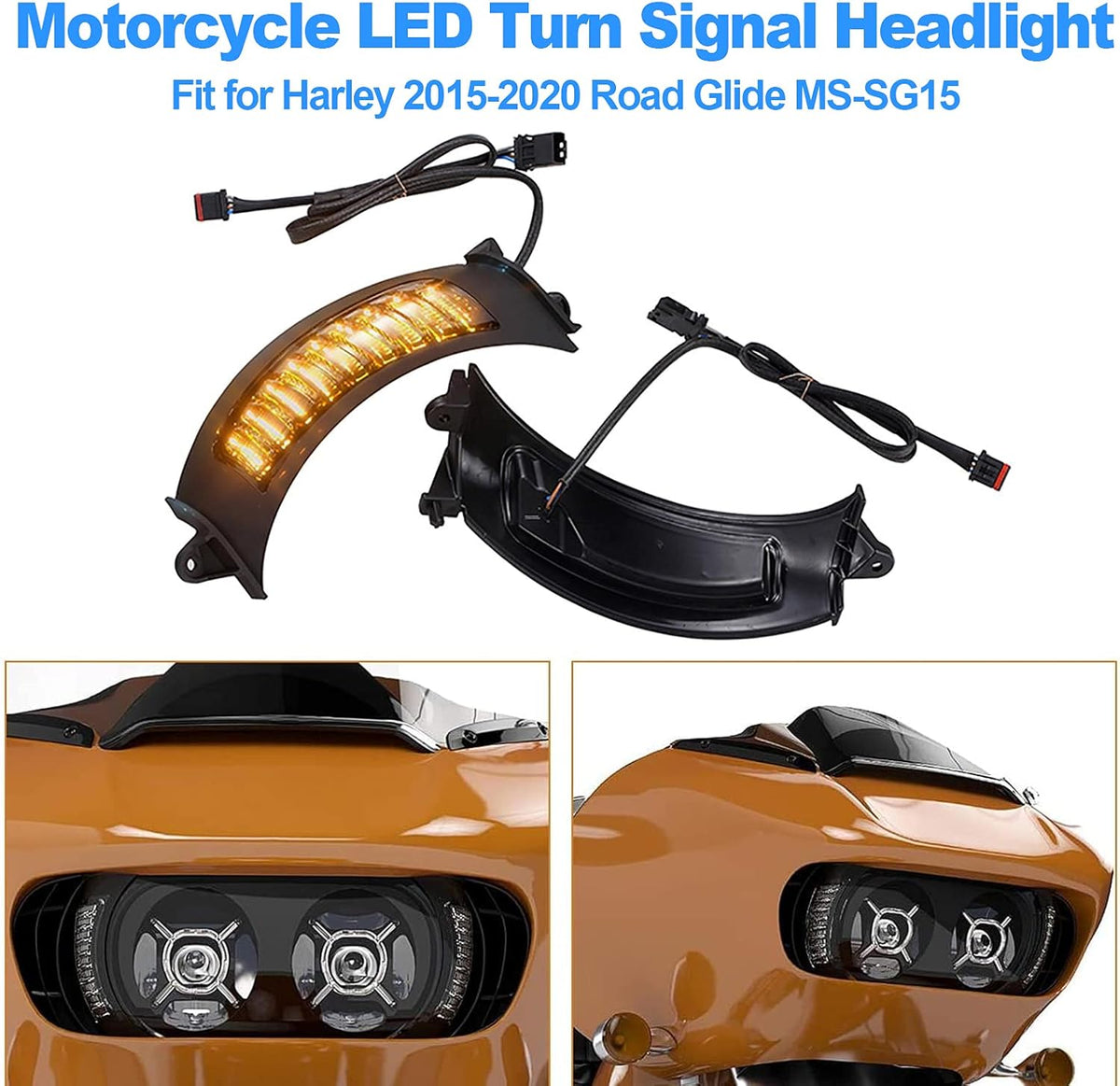LED Motorcycle Turn Signal Light Black M4092