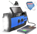 Emergency Weather Crank Solar NOAA AM FM Radio with Flashlight and Power Bank O6765