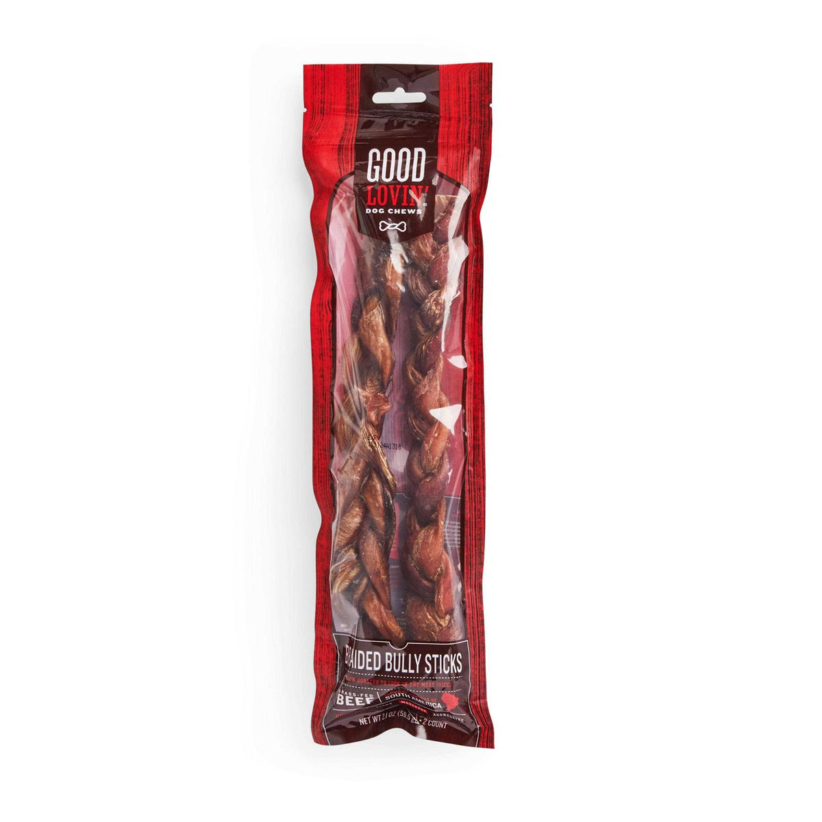 Braided Bully Stick Dog Chew A59732